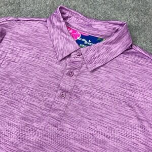 Birdie Bound Men's Purple Heather Performance Polo